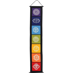 Something Different Chakra Symbol Banner, auduma daudzkrāsains, 29 x 0,2 x 154 cm