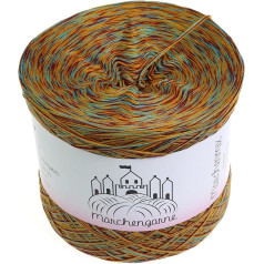 Krāsu gradienta dzija Mottled 300 g - 1140 m 4 kārtu Bobbel vilnas adāmadatas adīšanas dzija adīšanai tamborēšanai (rūsaina)