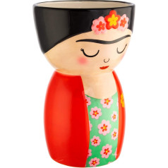 Sass & Belle Frida Kahlo Ceramic Flower Vase, Multi-Colour, One Size