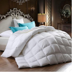 Sega ar zosu spalvām un dūnām 13,5 Tog Deluxe sega | Premium Hotel Quality Bedding | Īpaši mīksta gultas veļa | Silta un mājīga | Pretalerģijas | Vienvietīga divvietīga sega Super King (King)