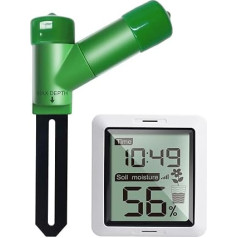 ECOWITT WH0291 Augu augsnes mitruma testeris Augsnes mitruma sensors ar digitālo LCD displeju dārza zāliena, podos stādītu augu kopšanai iekštelpās un ārpus telpām 868MHz