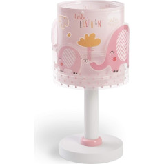 Dalber 61331s E14 Bērnu galda lampa Nakts lampa Little Elephant Animals Rose