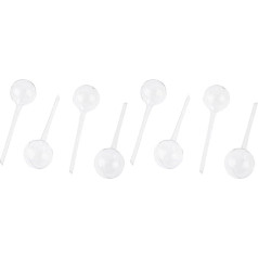 Relaxdays laistīšanas bumbuļi 4 gab. komplekts ar dozētu laistīšanas ūdeni 2 nedēļas izvelkamiem podos augošiem augiem Plastmasas caurspīdīgs PVC standarts (2 gab. iepakojumā)