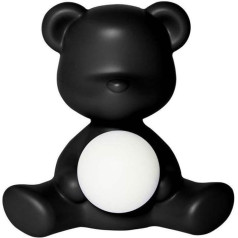 Qeeboo Teddy Girl LED lampa - melna