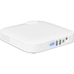 Pārnēsājamā elektrostacija 65WH, SBAOH 100W saules ģenerators ar AC/DC/USB, drošs ar BMS aizsardzību, 3 LED gaismas režīmi, saules elektrostacija kempingiem, brīvdabas, ceļojumiem un ārkārtas situācijām