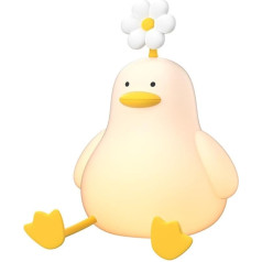 XJGQQ Schreibtisch Lampe Blume Ente Pat Lampe Fernbedienung Fütterung Nachttischlampe Silikon Schlafzimmer Schlaflampe Geburtstagsgeschenk Energiesparlampe