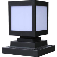 Uonlytech Solar Powered Post Lights Dekoratīvs ūdensizturīgs kolonnas apgaismojums Saules enerģijas āra žoga apgaismojums Ainavu lampa āra terasei dārzam