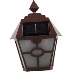 Uonlytech Retro saules gaismas ūdensizturīgs āra Vintage sienas gaismas drošības gaismas plūdu gaismas LED pagalma lampas dārza apgaismojums garāžu priekšējo durvju ceļš klājs balts