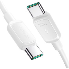 Kabeļa Multi-Color Series A14 USB-C kabelis - USB-C 100W 1,2 m - balts
