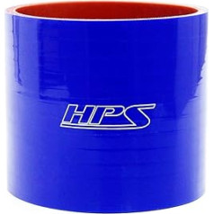 HPS Hochtemperatur-Kupplungsschlauch, 4-lagig, verstärkter Silikon, gerade, 98 mm Innendurchmesser x 76 mm Länge, 4,25 Zoll Außendurchmesser, blau, 1