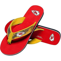 FOCO NFL Sieviešu svītrainas siksniņas Flip Flop Flops Sandales
