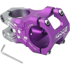 CYSKY velosipēdu kāts 31.8 50 mm MTB Stem CNC Precision Carving Īss stumbra stumbra pacēlājs ceļa velosipēdam, kalnu velosipēdam, BMX, downhill velosipēdam