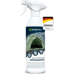 simprax® Tent hidroizolācijas izsmidzināms, klimatiski neitrāls hidroizolācijas līdzeklis, hidroizolācijas izsmidzināms līdzeklis, Oeko-Tex Eco-Passport, UV-stabils, bioloģiski noārdāms.