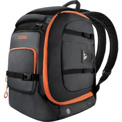 OutdoorMaster Slēpošanas zābaku soma 65L Ūdensnecaurlaidīga slēpju snovborda zābaku plecu spilventiņš Slēpošanas mugursoma ķiverēm aizsargbrillēm vīriešiem sievietēm, oranža