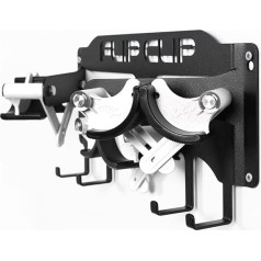 Flip Clip Triple | Universāls stiprinājums | Slēpju stiprinājums | Snovborda stiprinājums | Sienas stiprinājums | Ierīču turētājs | Instrumentu turētājs | Izgatavots no tērauda, alumīnija un stikla šķiedras pastiprināta plastmasas