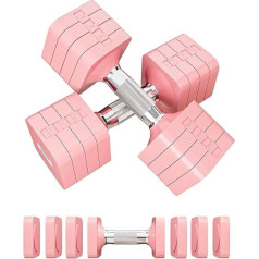 10 kg hanteles regulējamas, 4 in 1 hanteles regulējamas sievietēm vīriešiem hanteļu komplekts hanteļu komplekts mājas trenažieru zāles vingrinājumu treniņu treniņu treniņu treniņiem