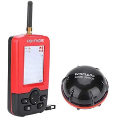 Zvejas meklētājs 100 m bezvadu sonāra sensors Fishfinder Fish Echo Sounder ar LCD displeju zvejai