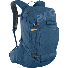 EVOC Line Pro 30 Touring mugursoma (Liteshield Plus aizsardzība, aizsargapvalks, slēpošanas stiprinājums, sniega dēļa turētājs, ūdens pudeles nodalījums, izolēta plecu siksna, ātra piekļuve mugurai, lavīnas nodalījums)