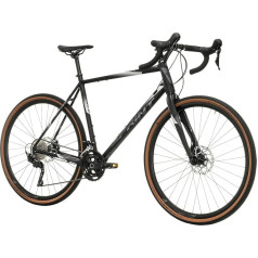 Airtracks 28 collu vīriešu grants velosipēds Whisper 7.0 Bicycle 2 x 10 Speed Shimano GRX-400 Black - rāmja augstums 52 cm un 56 cm - modelis 2024