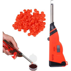 Makšķerēšanas Pelet Bands, Magnētiskā priekšējā daļa Automātiskā sarkanā Worm Bait Clip Bands, 1000 Bands Bait Coarse Fish Tackle Set karpu zveja Outdoor