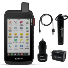 Wearable4U - Garmin Montana 750i izturīgs GPS navigators ar skārienjūtīgo ekrānu, inReach tehnoloģiju un 8 megapikseļu kameru ar komplektā iekļautu Ultimate Power Pack komplektu