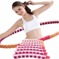 [NEU] S Passion Health Hoop (2,2 kg) Fitnesa Hula Hoop riņķis, 64 masāžas riņķi