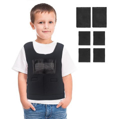 Bērnu svēršanas veste ar sensoriem, nomierinoša svēršanas kompresijas veste bērniem - ietver 6 noņemamus atsvarus.