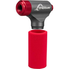 CTREPOWER Co2 velosipēdu riepu pumpētājs, CO2 pumpētājs, pārnēsājams mini velosipēdu sūknis, saderīgs ar visiem velosipēdu zīmoliem, Co2 kasetnes ar vītni, piemērots Presta un Schrader, šosejas un kalnu velosipēdiem.