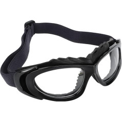 dsheng Futbola brilles, pret skrāpējumiem izturīgas sporta aizsargbrilles Ergonomiskas HD ērtas pārgājieniem brīvā dabā ar velosipēdu (melnas)