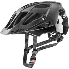 uvex quatro cc - Droša MTB ķivere vīriešiem un sievietēm - Individuāla izmēra regulēšana - Optimizēta ventilācija - Visa melna - 56-61 cm