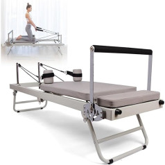 Salokāms pilates trenažieris mājas treniņiem, līdz 180 kg ietilpība, vidēja līmeņa pilates aprīkojums, 197 x 57 x 72,5 cm