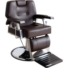 Frizētavas krēsls Hidrauliskais frizētavas krēsls ar 360° salona krēsls 110x70x100-113cm Brown