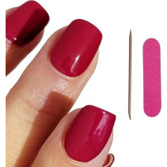 Manifix UV gēla folija nagiem - Wild Berry Pink - Nagu plēve, pašlīmējoša, izgatavota no nagu gela, vegāniska un viegli noņemama, DIY nagi, izgatavojiet paši savu nagu apvalku, gēla nagu plēve