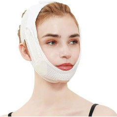 Sejas V Shaper sejas novājēšanu pārsējs zoda žokļa Slim Lift Up josta pret grumbu siksnas josla 072White