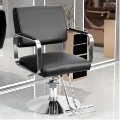 Kripyery Frizētavas krēsls Styling Heavy Duty Hidrauliskais sūknis Hidrauliskais friziera krēsls Beauty Shampoo Friziera krēsls Skaistumkopšanas salona aprīkojums Sūknis regulējams sievietēm vīriešiem Mājas skola