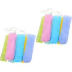 BELLIFFY Putojošs ziepju maisiņš Putojošs sūklis Putojošs sūklis Mesh Soap Bag Burbuļu veidošana Mesh Vannas sūklis maisiņiem ziepju mazgājamā mašīnā Putojošs ziepju taupītājs Putojošs Mesh PE tīkls Pack of 12