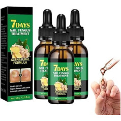 Ingvera nagu ārstēšana Nagu kopšanas līdzekļi Nagu kopšanas līdzekļi Ingvera nagu kopšanas līdzeklis Nagu kutikulas serums nagiem 7Days Nail Treatment Ginger Nail Growth Serum Ginger Cuticle Care Oil for Nail (Pack of 3)