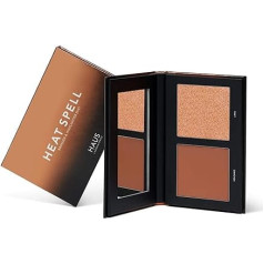 HAUS LABORATORIES By Lady Gaga: Palete: Heat Spell Bronzer & Highlight Duo, matēts pūderveida bronzers un izgaismojošs izgaismotājs, dažādas paletes, nevainojams mirdzums, vegānisks un nekaitīgs, 0,38 oz.