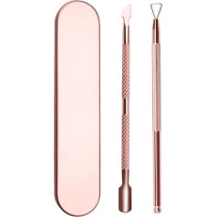 Nagelhautschieber, Nagelhautentferner, Nagelwerkzeug, Schaber für Acrylentfernung, Nagelreiniger, Nagelhautschäler, Schaber, Maniküre, Pediküre, Werkzeug, Salon, Heimgebrauch, 2 Packungen