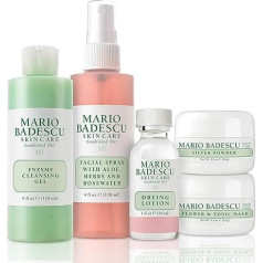 Mario Badescu 50. jubilejas izdevuma komplekts ar žāvējošu losjonu un sejas aerosolu