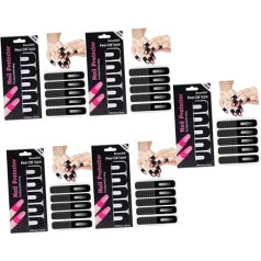 HAPINARY 500 loksnes Nail Art Anti Spill Uzlīmes Nagu buferis Nagu aizsardzība Nagu aizsardzība Nagu DIY Gel Nail N Izturīga kutikulas aizsardzība Nagu lakas sloksnes Nagu lampa