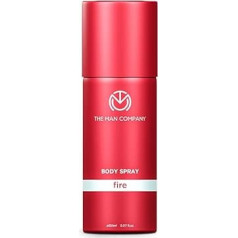 The Man Company dezodorants Fire vīriešiem - 150 ml | Augstas kvalitātes ilgnoturīgs aromātisks ķermeņa aerosols | Ideāls dezodorants ikdienas lietošanai | Dāvana vīrietim