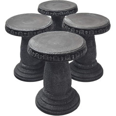 Exaco Trading Company FM-811 Exaco Patio sēņu taburetes komplekts no 4 antracīta krāsā