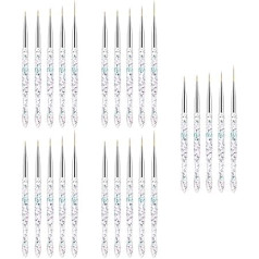 Beaupretty 25 gabali D Gel dizainparaugi Akrila zīmuļi Glezniecība Mākslas instrumenti Salons Mājas zīmēšana Dot Beauty griešanas Pen Piederumi Pildspalvas Meitenes Lineris Urbis DIY Sievietes Dizains Glitter