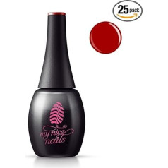 Red Danger - 024 - My Nice Nails gēla laka - Just More Beautiful - 12 ml - Noturība no 3 līdz 4 nedēļām - Īpaši spīdīga vai matēta - Unikāls pudeles dizains