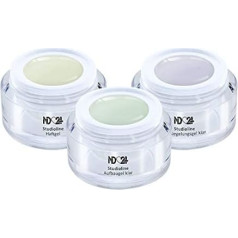 Studioline želejas komplekts - līmes želeja + veidojošā želeja caurspīdīga + hermētiskā želeja - ražots Vācijā (3 x 15 ml)