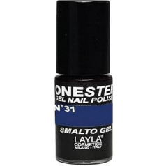 LAYLA COSMETICS One Step gēla nagu laka, Blues Number 31