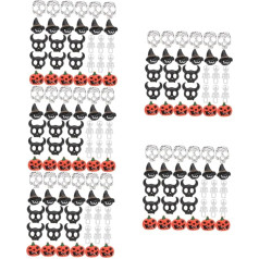 Beaupretty 150 Stk Nail-art-zubehör Kürbisdekoration Halloween-nagelkunstdekor Halloween-nageldekorationen Gotische Nagelanhänger Halloween-nailart-aufkleber Fingernagelanhänger