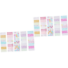 SEWACC 10 loksnes Crystal Stickers Nail Art Rhinestones Sticky Rhinestones Glue Stones Craft Decoration Makeup Decoration Nail Art Stickers Jewellery Stickers Rhinestone Stickers