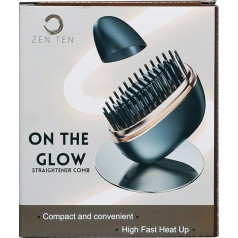 Zen Ten On The Glow Kabelloser tragbarer wiederaufladbarer Haarglättungskamm